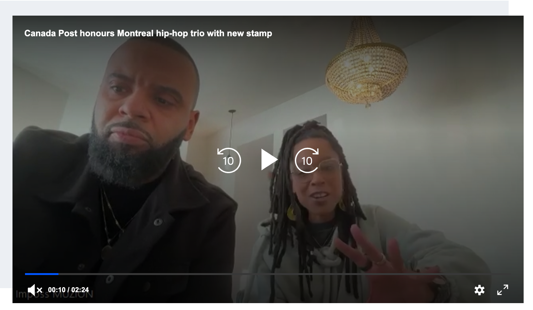 entrevue CTV timbre pic